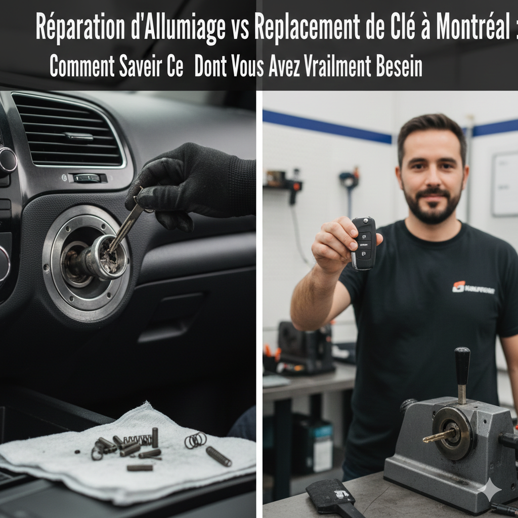 Read more about the article Réparation d’Allumage vs Remplacement de Clé à Montréal : Comment Savoir Ce Dont Vous Avez Vraiment Besoin